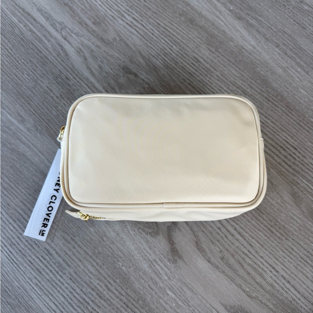 Stoney Clover Lane Double Zip Pouch in Sand